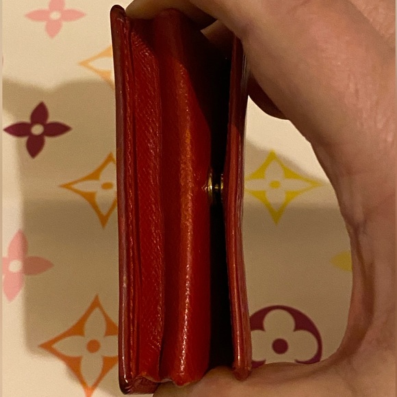 Louis Vuitton Porte Monnaie Boite Castilian Red Epi Leather Accordion Coin Purse - Picture 8 of 15